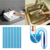 Decontamination Drain Sticks，Practical Pipeline Bathtub Drain Kitchen Sink Sewer Cleaning Rod，Keeps Drains and Pipes Clear and Odor Cleaning Tool Tub Decontamination Hair Clean Sticks (60PCS)