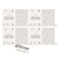 Cora Organic Cotton Tampons with BPA-Free Plastic Compact Applicator; Chlorine & Toxin Free - Variety Pack - Light/Regular (144 Count)