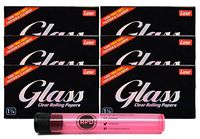 Glass Clear Rolling Papers 1 1/4 (6 Packs) with Rolling Paper Depot KewlTube