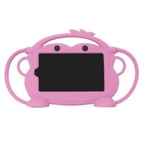 CHINFAI Kids Case for All-New Amazon Fire 7 Tablet - Shock Proof Handle Stand Silicone Protective Cover Compatible with Kindle Fire 7 (2015&2017&2019 Release) (Pink)