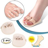 1 Paris Big Toes Bunion Protector Pads, Thumb Claw Straightener Splint, Crooked Overlapping Toes Separator Cushions, Hammer Toe Pain Relief Corrector, for Hallux Valgus Corns Blister Callus (3 toes)