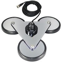 Tram Tri-Magnet Cb Antenna Mount with Rubber Boots & Coaxial Cable, 5"