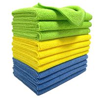 Polyte Microfiber Cleaning Cloth, 12 x 16 in, 12 Pack