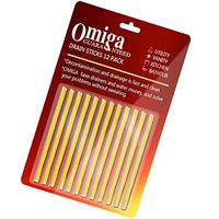 Drain Sticks Cleaner and Deodorizer Keeps Kitchen Sink Drain Cleaner Sticks - Shower Bathtub Toilet Enzymes Snake Drain Cleaning Products As Seen On TV （lemon 12pack）