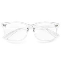 Blue Light Blocking Glasses Anti Eye Fatigue Reduce Headache Computer Reading Gaming Phones Eyeglasses UV Protection Eyewear (Transparent)