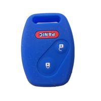 Navy Blue Silicone Rubber Keyless Entry Remote Key Fob Case Skin Cover Protector for Honda 2+1 Buttons