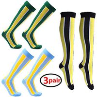 (3/4/8 Pair) Compression Socks/Stockings for Men&Women Best Graduated Athletic Fit for Running,Nurses,Shin Splints,Flight Travel&Maternity Pregnancy (Multicolour 03 (3 pairs), Large/X-Large)