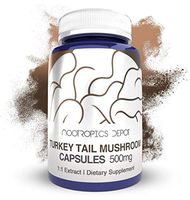 Turkey Tail Mushroom Capsules | 500mg | 60 Count | Trametes versicolor