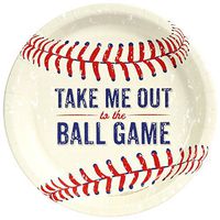 BirthdayExpress Baseball Time 9" Dinner Plates (16)
