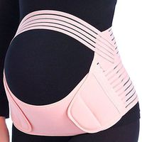 HopeGem Maternity Belt-Pregnancy Support-Waist/Back/Abdomen Band-Belly Brace for Pregnant Woman(Pink, XXL)