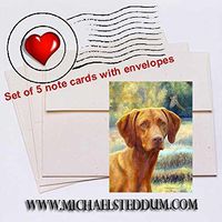 Michael Steddum Field Days Vizsla Note Card Set