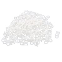 uxcell Nylon Cable Tie Saddle Type Mount Base Holder 5mm Wire 100 Pcs White