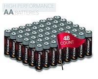 Impecca AA Batteries, All-Purpose Double A Alkaline Battery for Everyday (48-Pack) High Performance, Long Lasting Shelf Life, for Clocks, Remotes, Toys & Electronic 48-Count – Platinum Series