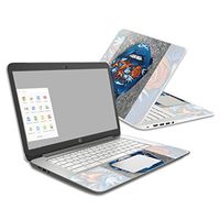 MightySkins Skin Compatible with HP Chromebook 14 (2014) - Blue Lips | Protective, Durable, and Unique Vinyl Decal wrap Cover | Easy to Apply, Remove, and Change Styles | Made in The USA