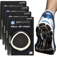 Sof Comfort (4 Pairs) Ball of Foot Cushions Unisex Shoe Pads Shock Absorbing Foam Inserts Insoles