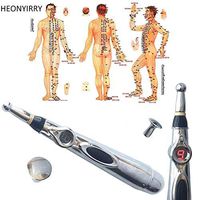 Yoneix Electronic acupuncture pen Electric meridians Laser Acupuncture machine Magnet Therapy instrument Meridian Energy Pen massager（Batteries not included）（1PCS）