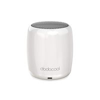 Wireless Speakers, dodocool Small Portable Mini Wireless Speaker with Built-in Mic and Selfie Remote Control, Low Harmonic Distortion for iPhone iPad Android Smartphone and More (White)