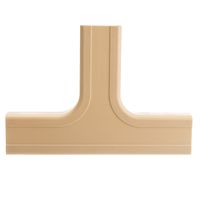 1.25 inch Surface Mount Cable Raceway, Ivory, Tee