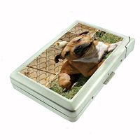 Dog Pit Bull 01 Cigarette Case w Built In Lighter