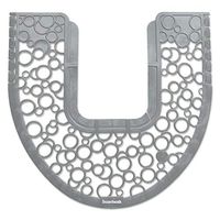 Boardwalk CMGW Commode Mat 2.0, Rubber, 22 7/8 X 22, Gray/White, 6/Carton