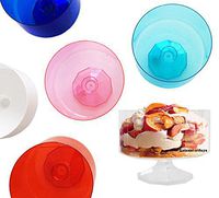 LolaSaturdays Plastic Trifle Bowls- set of 6 (6, Assorted)