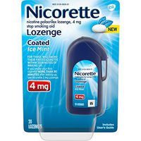 Nicorette Coated Nicotine Lozenge to Stop Smoking, 4 Mg, Ice Mint, 20Count