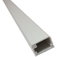 Small Latching Surface Cable Raceways - (5 x 5FT Sticks = 25FT) - Color: White