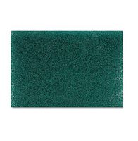 Heavy-Duty Scour Pad, Green, 6 X 9, 15/Carton