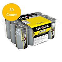 Rayovac D Batteries, Ultra Pro Alkaline D Cell Batteries (50 Battery Count) (50 Battery Count)