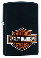 Black Matte, HD Logo (ZI218HDH252) Category: Harley-Davidson Zippo Lighters