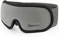 Life Warranty Sleep Mask, HOMMINI Breathable Sleeping Mask for Men Women Memory Foam Eye Patch Light Blocking Eye Mask for Sleeping Lightweight Eye Blinder for Travel/Sleeping/Shift Work, Grey