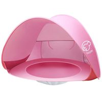 NEQUARE Baby Beach Tent, Portable Pop Up Baby Tent, UPF 50+ Summer Sun Shelters Shade, Sunscreen Beach Umbrella Baby Pool for Infant Baby(Pink)