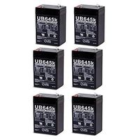 Universal Power Group 6V 4.5Ah Game Deer Feeder Mojo Duck Rechargeable Battery - 6 Pack
