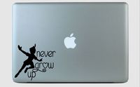 Peter Pan Never Grow Up Vinyl Decal Sticker Green