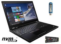 Lenovo THINKPAD P50 with NVME (20EN-P1): 15.6-INCH IPS. i7-6700HQ, 64GB RAM, 512GB NVME SSD Samsung 960 PRO, 2TB HDD, NVIDIA M1000M, Win 7 PRO 64-BIT - Black