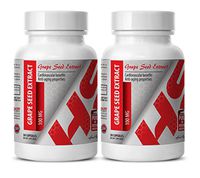 Natural Brain Supplement - Grape Seed Extract 100Mg - Pure Grape Seed Extract - 2 Bottles 60 Capsules