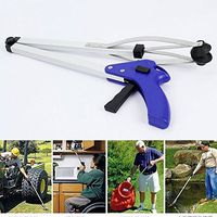 Reacher Grabber 32" Extra Long Folding Reaching Claw Heavy Duty Mobility Aid Arm Extender Gripper Tools for Trash Pick Up Litter Picker Garden Nabber Elderly Arthritis Reach Assist Tool