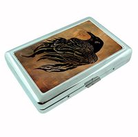 Raven Metal Silver Cigarette Case Holder RFID-Blocking Wallet
