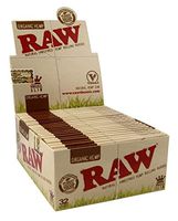 5 Books Raw Rolling Papers Orgnaic King Size Slim with Free BB Sticker