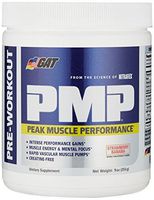 GAT PMP (Peak Muscle Performance), Next Generation Pre Workout Powder for Intense Performance Gains, Strawberry Banana, 30 Servings