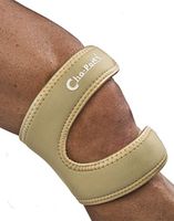 Cho-Pat Dual Action Knee Strap – Provides Full Mobility & Pain Relief for Weakened Knees – Tan (Small, 12”-14”)