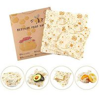 AUOKER Beeswax Wrap, Eco Friendly Reusable Food Wraps, Deli Sandwich Wrapping Paper, Keep Food Fresh & Good Sealing, Easy to Clean & Dried Quickly, Easy to Wrap, Plastic Free & Biodegradable (3 Pcs)