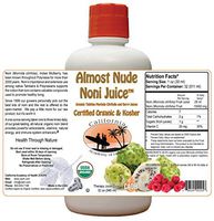 Almost Nude Noni Juice - Organic Noni Juice Blend from CAOH® (1-32 oz Bottle)