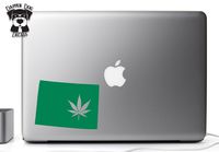 Green Leaf Colorado Legal Marijuana 4/20 Four Twenty Proud I Heart My State 5" Art Vinyl Decal Sticker for Car Suv Laptop Notebook Auto Great Gift Mac PC Computer