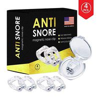 4X Anti Snoring Solution, Magnetic Anti Snore Clip, Professional Anti Snoring Devices, Silent Snore Reducing Aid for Men and Girl, Snore Away Nose Vents, Snore Stopper Nose Clip