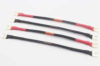 Youkamoo HiFi Silver-Plated Speaker Jumper Cable Terminal Cable Spade to Spade Connector