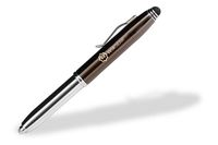 Stylus, WixGear 3-in-1 Stylus Pen - Stylus Pen for Touch Screens with LED Flashlight and Pen (Gunmetal)