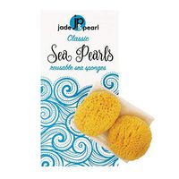 Classic Sea Pearls Reusable Sea Sponges 2 Count - Medium