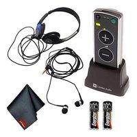 Comfort Audio Comfort Duett Portable Lightweight Hearing Amplifier Personal Listener with Headphones and Earphones Bundle