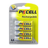 1.2V AA 2600mAh NI-MH Rechargeable Battery 4PC